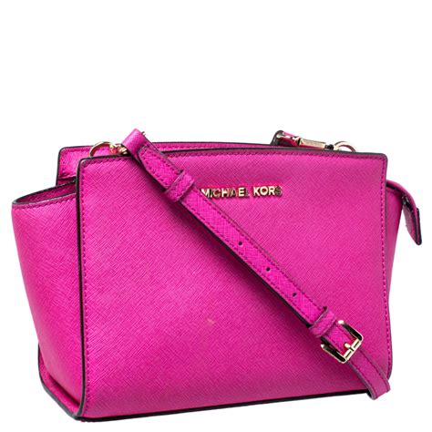 michael kors selma pink purse|Michael Kors selma crossbody.